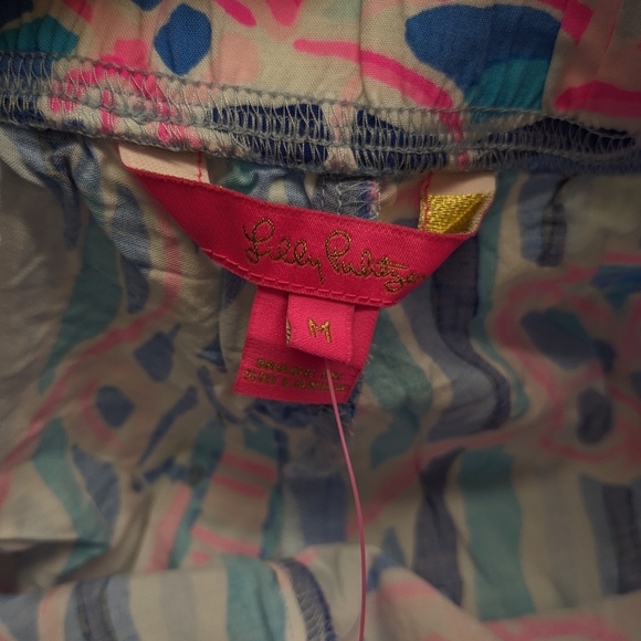 Lilly Pulitzer Harbour Mid Rise Pants Skim Blue Size Medium - Picture 4 of 14